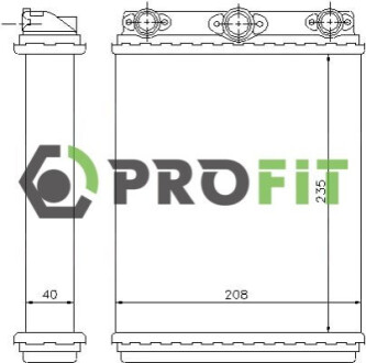 Радіатор пічки PROFIT 1760-0311