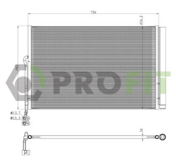 Конденсер кондиционера PROFIT 1770-0020