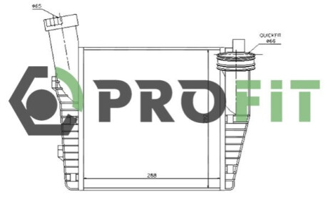 Радиатор наддува PROFIT 1780-0002