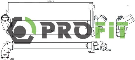 Радіатор наддуву PROFIT 1780-0152