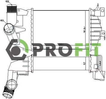 Радіатор наддуву PROFIT 1780-0169