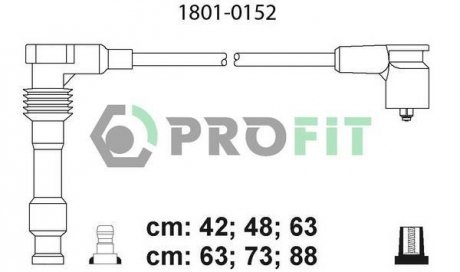 Провода высоковольтные - PROFIT 1801-0152 (фото 1)