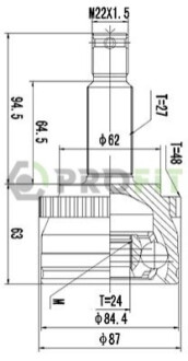 ШРУС PROFIT 2710-3026