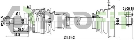 Піввісь PROFIT 2730-0786