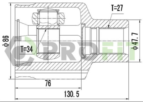 Шрус PROFIT 2810-2036