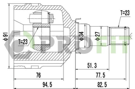 ШРУС PROFIT 2810-2046