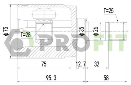 ШРУС PROFIT 2810-2061