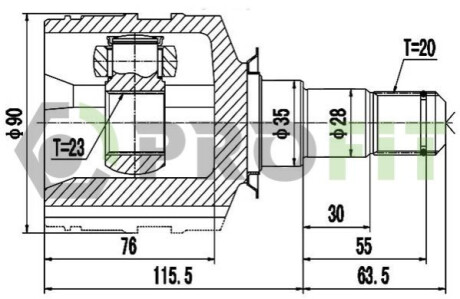 ШРУС PROFIT 2810-2088