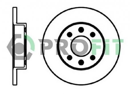 Гальмівний диск PROFIT 5010-0055