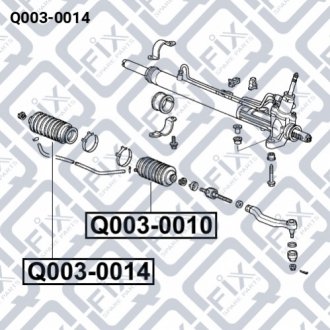 Пильовик рульової рейки Q-FIX Q003-0014 (фото 1)
