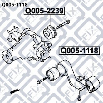 Сайлентблок Q-FIX Q005-1118