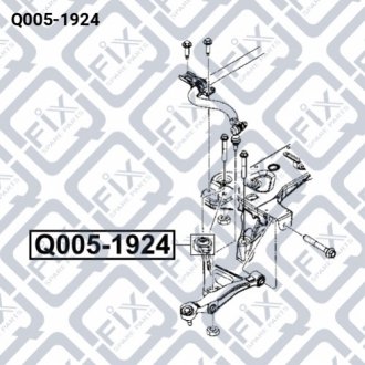 Сайлентблок переднього важеля Q-FIX Q005-1924