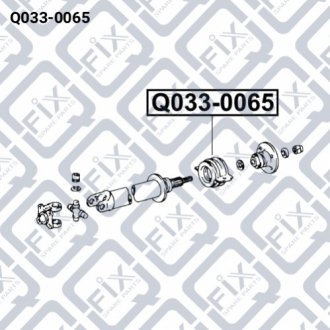 Підшипник підвісний карданного валу Q-FIX Q033-0065 (фото 1)