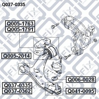 Важіль передньої підвіски лівий Q-FIX Q037-0335