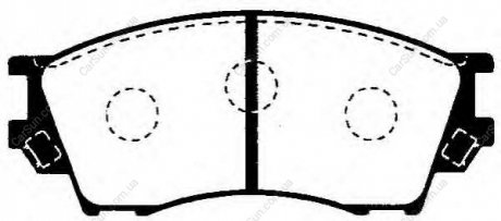Колодки гальмівні передн.дискові Q-FIX Q093-0745 (фото 1)