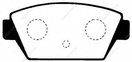 Колодки торм задн диск - (MR389564 / MR389562 / MB699723) Q-FIX Q093-0943 (фото 1)