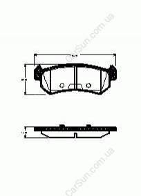 Колодки торм задн диск - (96800089 / 96405131 / 5550085Z00) Q-FIX Q093-1043