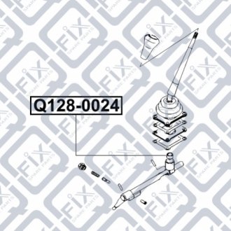 Втулка куліси КПП Q-FIX Q128-0024 (фото 1)