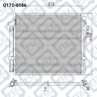 РАДИАТОР КОНДИЦИОНЕРА Q-FIX Q172-0186