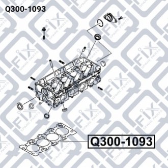 Прокладка головки блоку (азбестова) Q-FIX Q300-1093