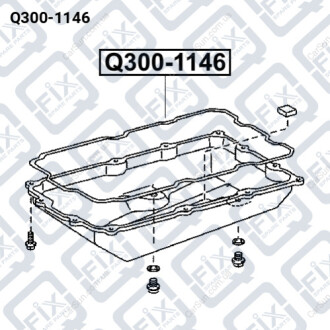 Прокладка піддону акпп Q-FIX Q300-1146