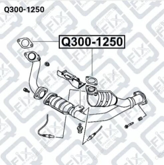 ПРОКЛАДКА ВЫХЛОПНОЙ ТРУБЫ Q-FIX Q300-1250