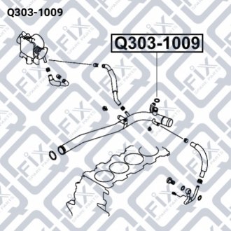 Прокладка (кільце) трубки охолодження Q-FIX Q303-1009 (фото 1)