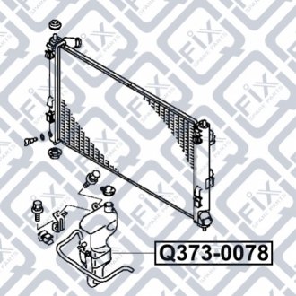 Бачок радіатора розширювальний Q-FIX Q373-0078