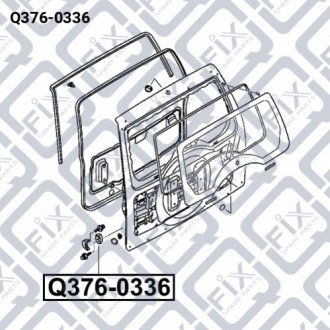 Відбійник кришки багажника Q-FIX Q376-0336