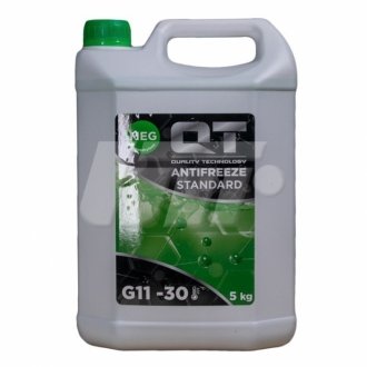 Антифриз QT MEG STANDARD -30 G11 GREEN 5кг Qt Oil QT552305
