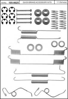 Монтажний набір дискових колодок QUICK BRAKE 1050625