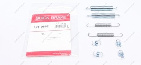 Комплект приладдя, гальмівна колодка QUICK BRAKE 105-0662
