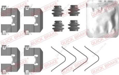 Комплект приладдя, накладка дискового гальма QUICK BRAKE 1090104 (фото 1)