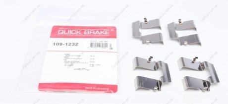 Комплект приладдя, накладка дискового гальма QUICK BRAKE 109-1232