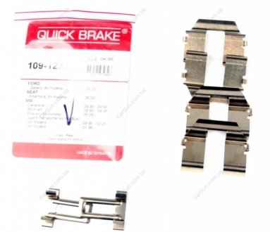 Комплект приладдя, накладка дискового гальма QUICK BRAKE 109-1233 (фото 1)