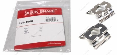 Комплект приладдя, накладка дискового гальма QUICK BRAKE 109-1600 (фото 1)