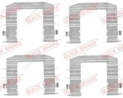Комплект приладдя, накладка дискового гальма QUICK BRAKE 109-1708