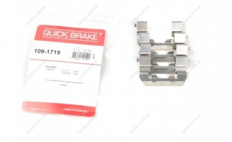 Комплект приладдя, накладка дискового гальма QUICK BRAKE 109-1719