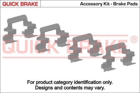 Скобы тормозных колодок - QUICK BRAKE 109-1833 (фото 1)