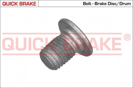 Болт, диск тормозного механизма QUICK BRAKE 11661