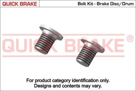 Болт, диск тормозного механизма QUICK BRAKE 11663K (фото 1)