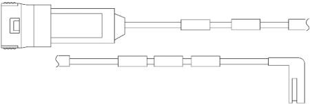 Датчик зносу гальмівних колодок(дискових) QUICK BRAKE WS0193A (фото 1)