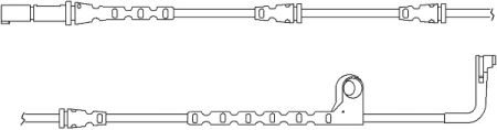 Комплект датчика износа для оси, тормозной колодки QUICK BRAKE WS0271A (фото 1)
