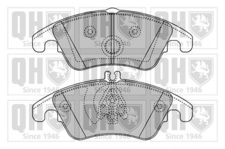 Колодки дискового тормоза QUINTON HAZELL BP1651 (фото 1)