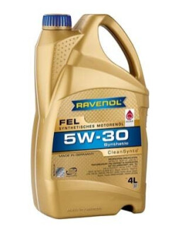 Моторное масло fel sae 5w-30 (синтетическое, 4л) RAVENOL 1111123-004-01-999