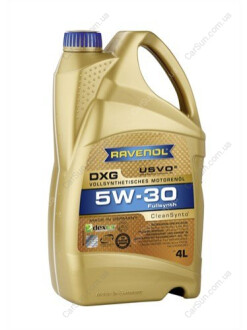 Масло моторное DXG SAE 5W-30 4л - RAVENOL 1111124004