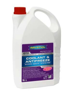 Антифриз-концентрат otc organic technology coolant concentrate- silikatfrei (5л) RAVENOL 1410110-005-01-999