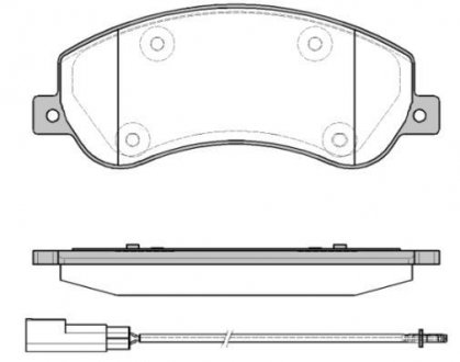 Тормозные колодки - (T206664 / JZW698151AM / 6C112K021AE) REMSA 1250.11