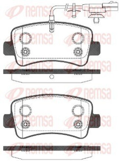 Колодки дискового тормоза REMSA 1439.11