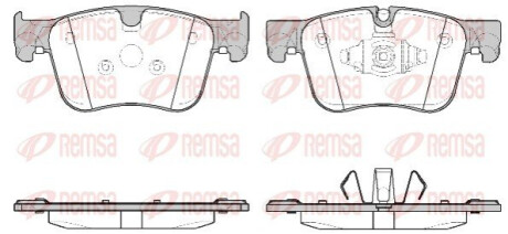 Колодки гальмівні дискові REMSA 1560.10